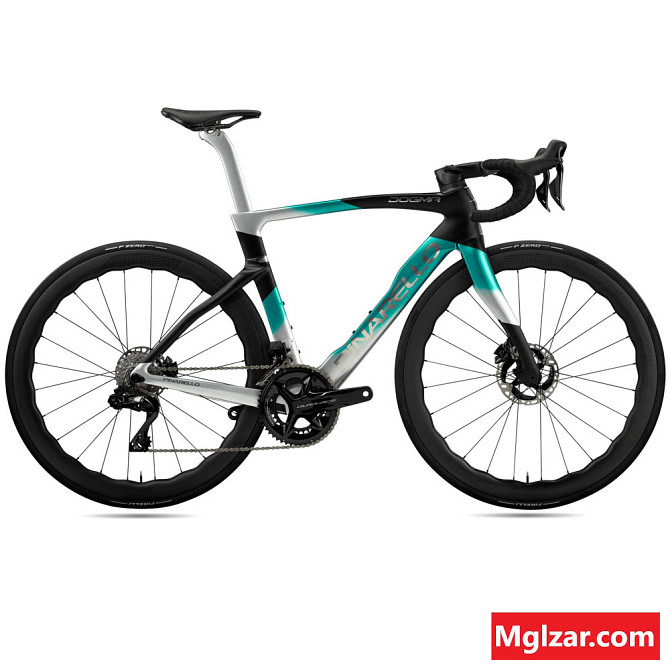 2024 Pinarello Dura Ace Di2 - Nebula Green Silver Road Bike (WAREHOUSEBIKE) city 