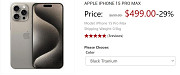 Buy Apple - iPhone 15 Pro Max 512GB - Black Titanium only 559USD at Gizsale.co city 