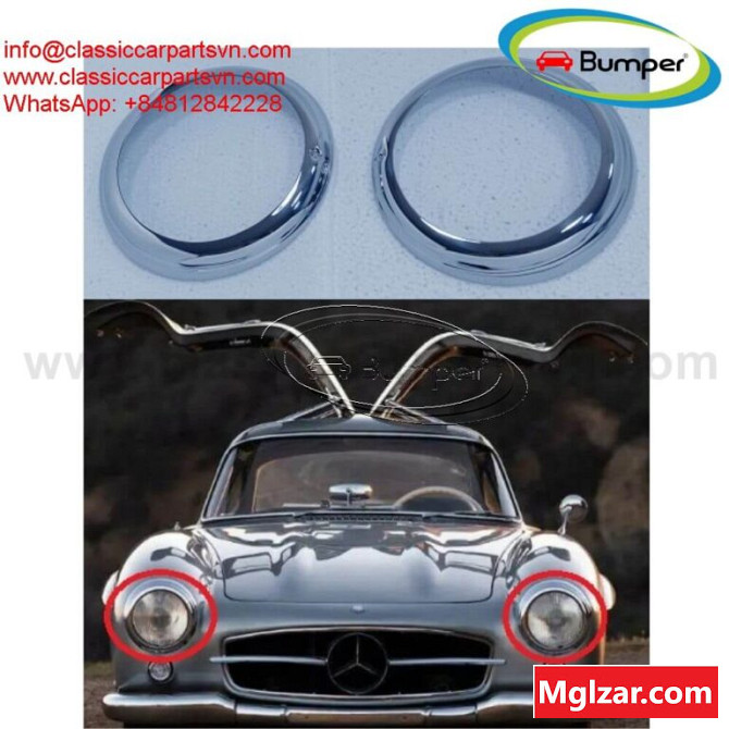 Mercedes Benz Headlight Ring for 190SL and 300SL gullwing Иностранный город - изображение 1