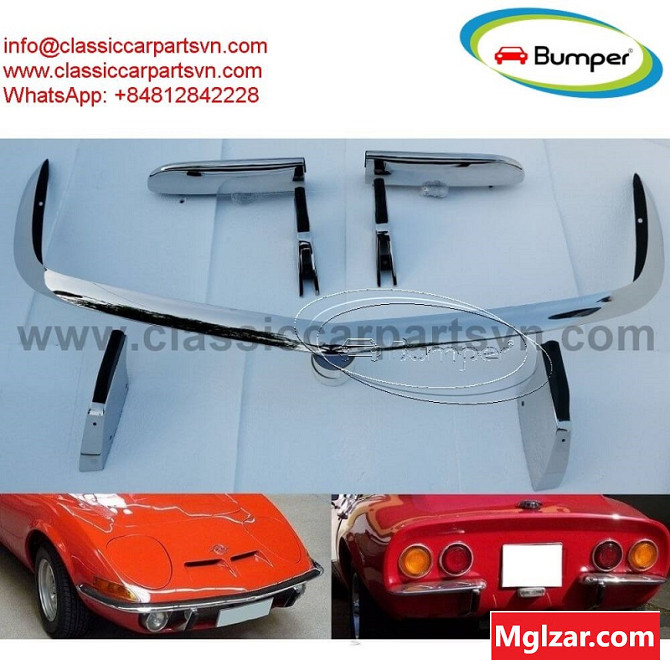 Opel GT (1968–1973) bumpers by stainless steel new Foreign city - photo 1