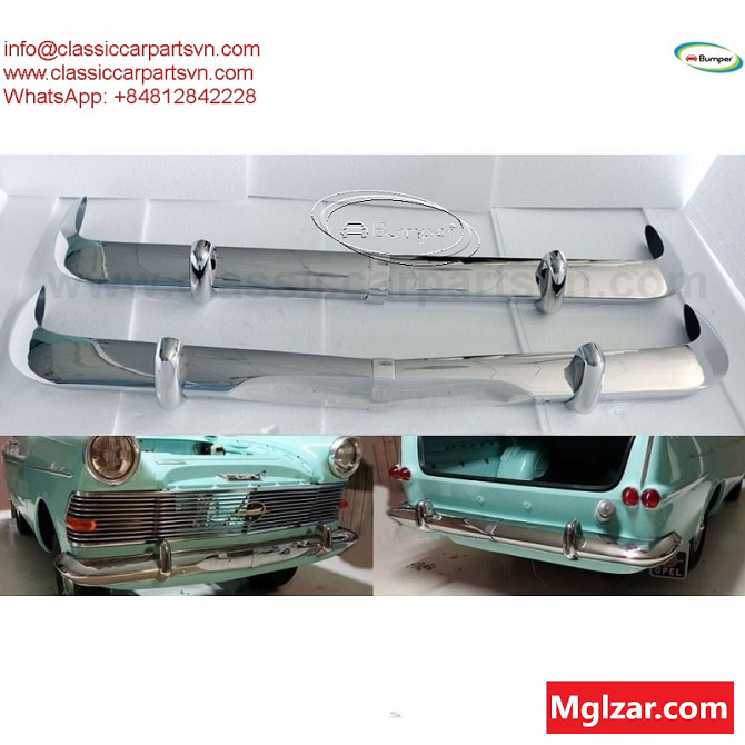 Opel Rekord P2 bumper ( 1960-1963) by stainless steel new Foreign city - photo 1