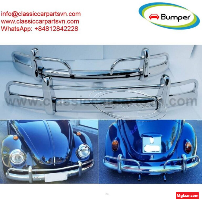 VW Beetle USA style (1955-1972) bumpers by stainless steel new Улаанбаатар - зураг 1